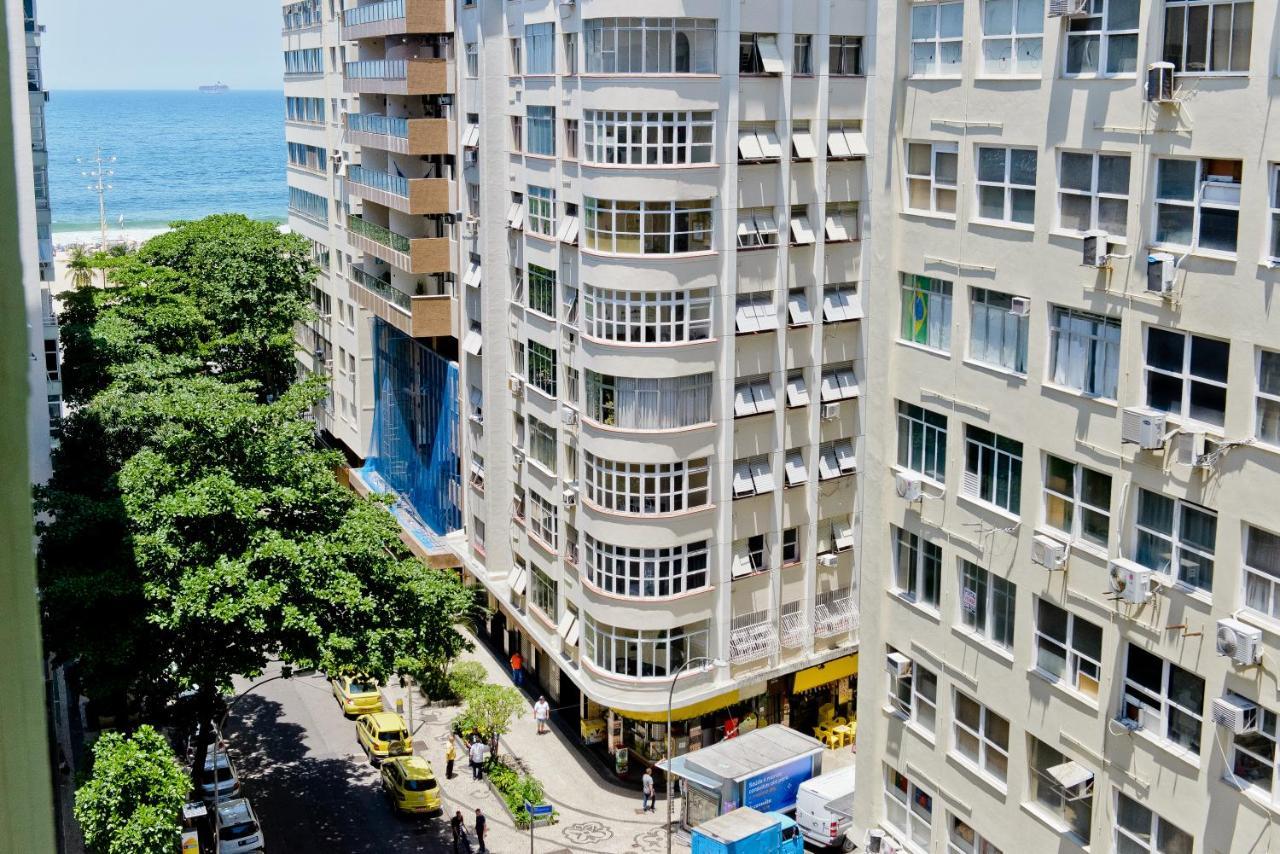 Vista Lateral Mar Copacabana Rio de Janeiro Bagian luar foto