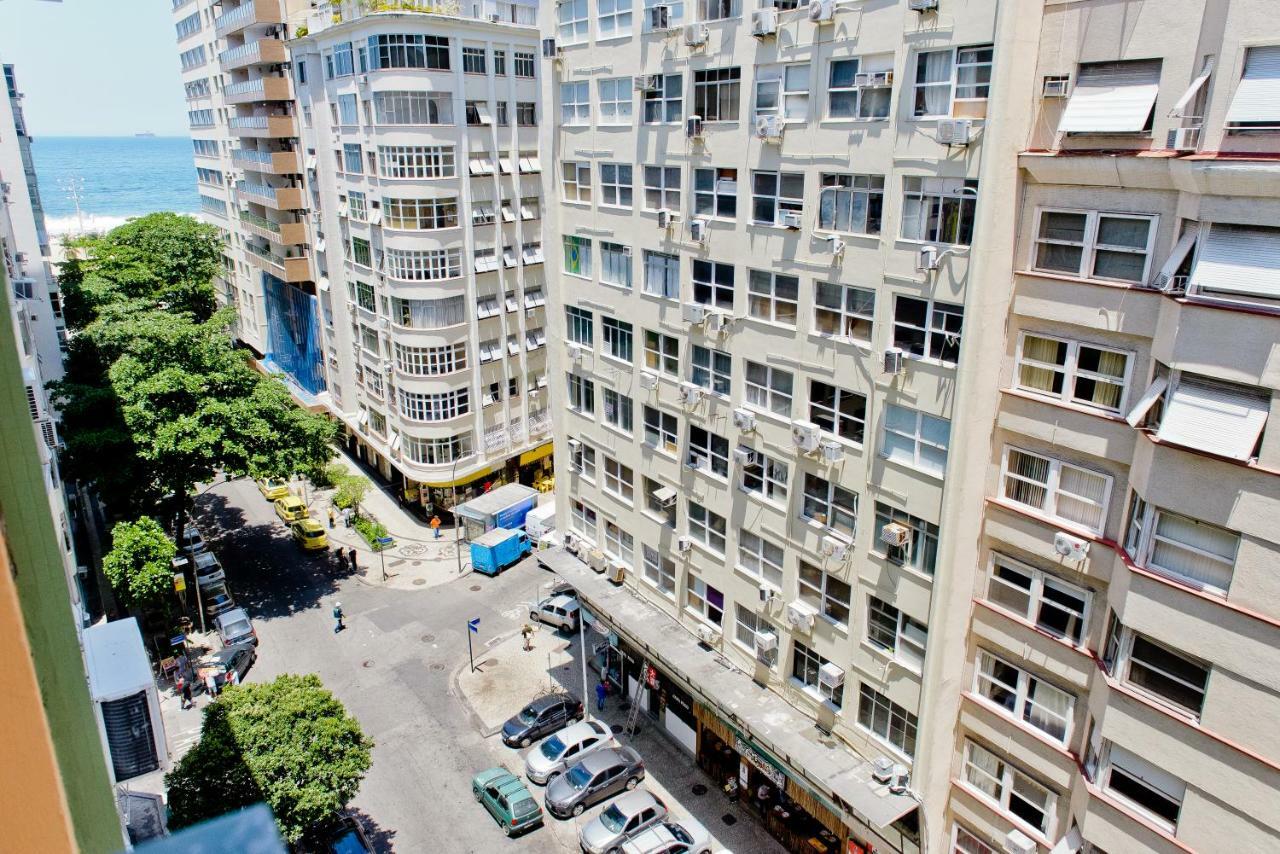 Vista Lateral Mar Copacabana Rio de Janeiro Bagian luar foto